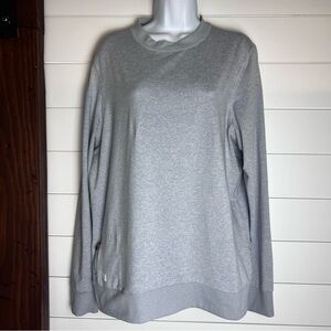 Vuori Ponto Performance Crew Platinum Heather Size L